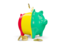 Guinea. Piggy bank. Download icon.