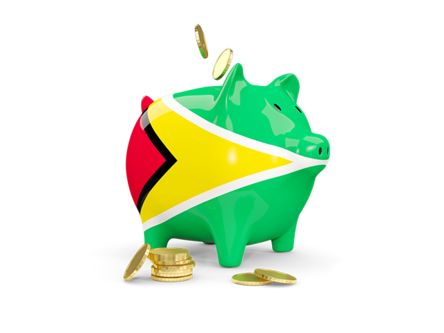 Piggy bank. Download flag icon of Guyana at PNG format