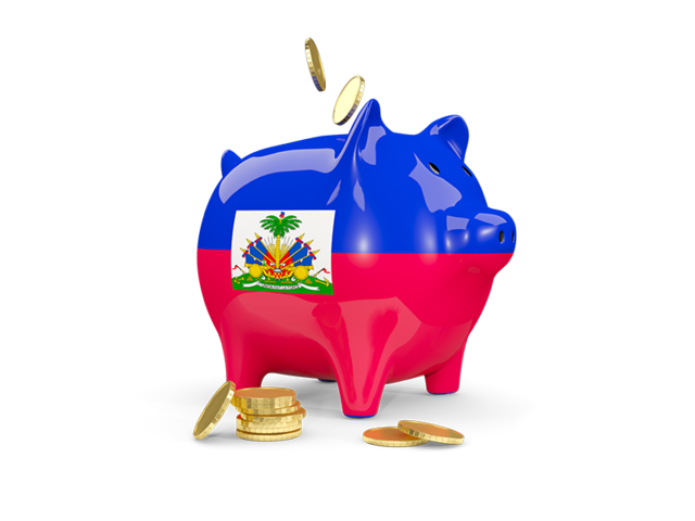 Piggy bank. Download flag icon of Haiti at PNG format