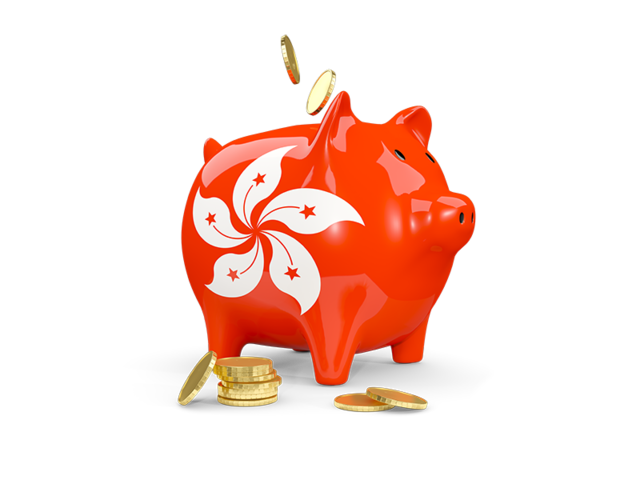 Piggy bank. Download flag icon of Hong Kong at PNG format