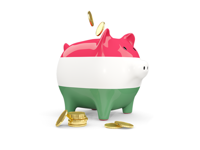 Piggy bank. Download flag icon of Hungary at PNG format