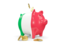 Italy. Piggy bank. Download icon.