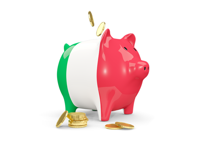 Piggy bank. Download flag icon of Italy at PNG format