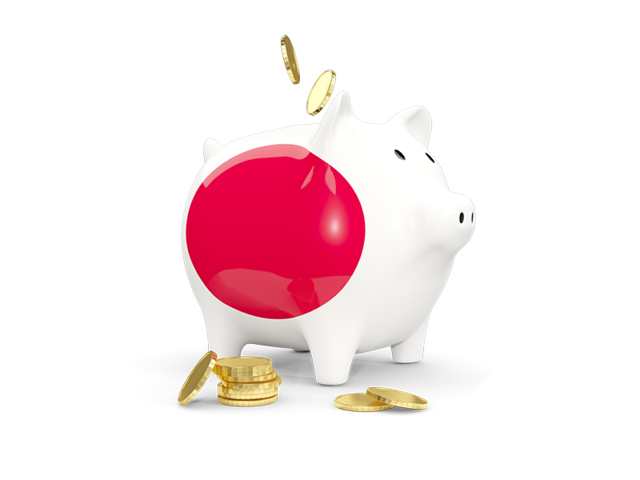 Piggy bank. Download flag icon of Japan at PNG format