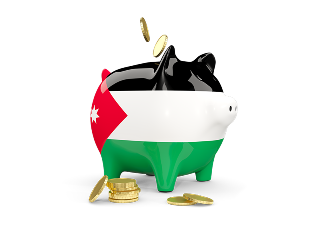 Piggy bank. Download flag icon of Jordan at PNG format