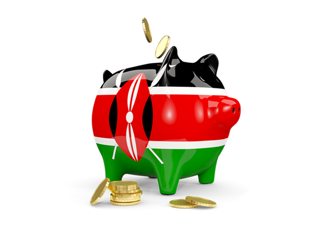 Piggy bank. Download flag icon of Kenya at PNG format