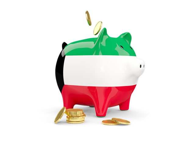 Piggy bank. Download flag icon of Kuwait at PNG format