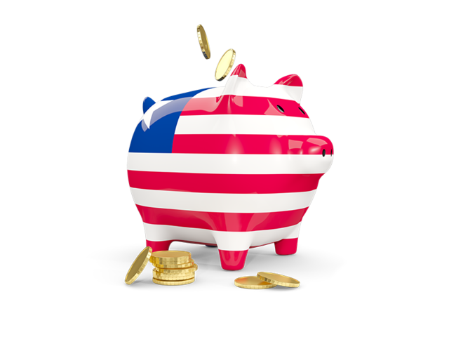 Piggy bank. Download flag icon of Liberia at PNG format