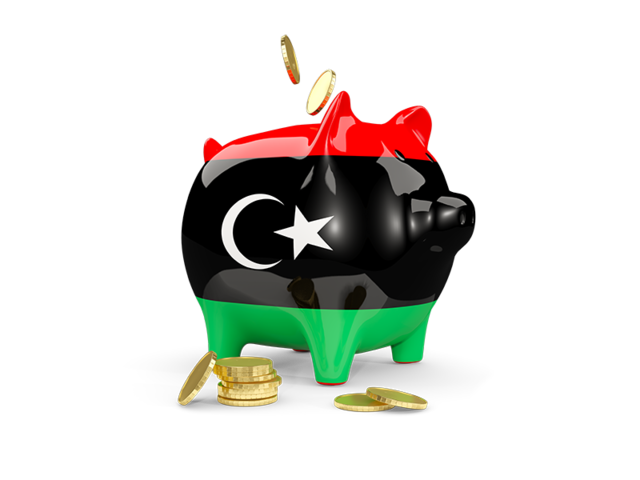 Piggy bank. Download flag icon of Libya at PNG format