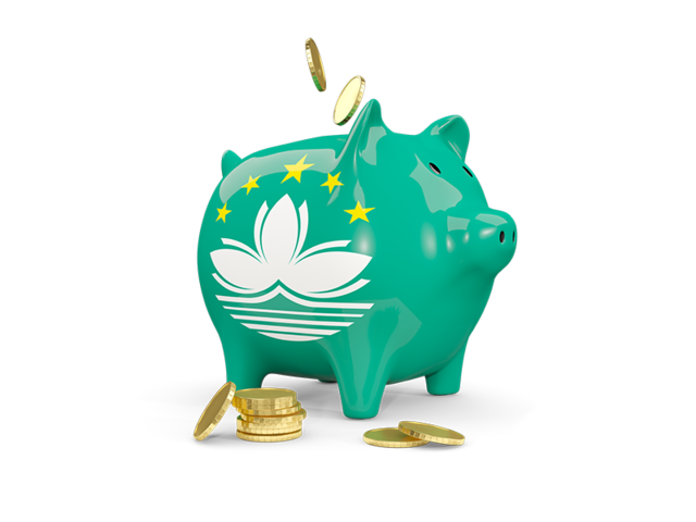 Piggy bank. Download flag icon of Macao at PNG format