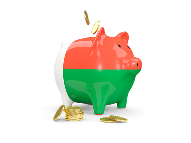 Piggy bank. Download flag icon of Madagascar at PNG format