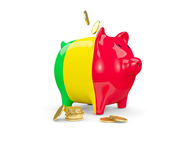 Piggy bank. Download flag icon of Mali at PNG format