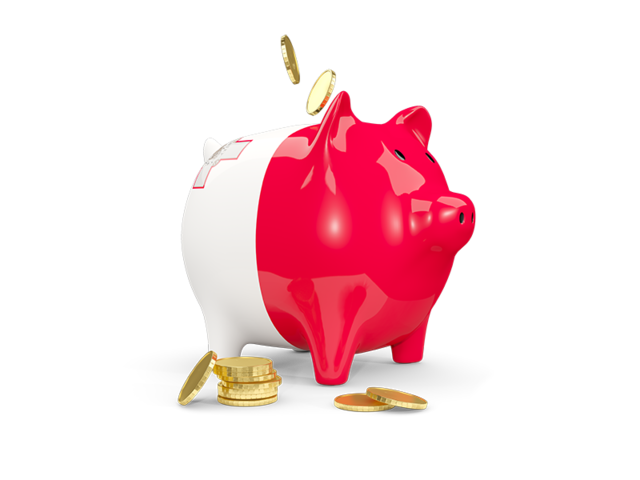 Piggy bank. Download flag icon of Malta at PNG format