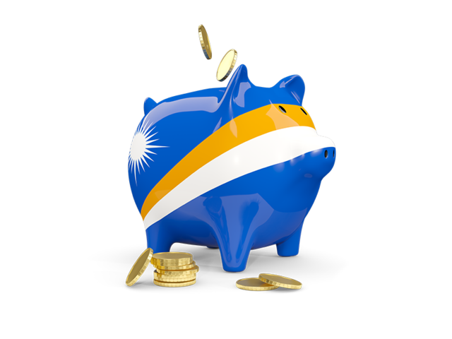 Piggy bank. Download flag icon of Marshall Islands at PNG format