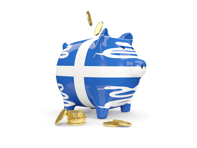 Piggy bank. Download flag icon of Martinique at PNG format