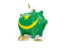 Mauritania. Piggy bank. Download icon.
