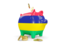 Mauritius. Piggy bank. Download icon.