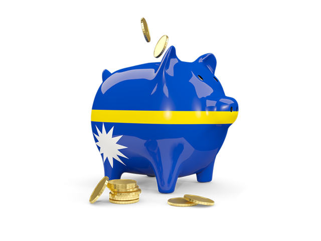Piggy bank. Download flag icon of Nauru at PNG format