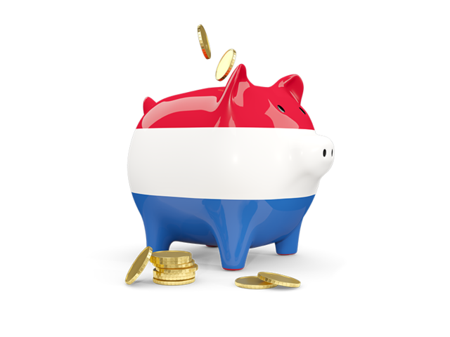 Piggy bank. Download flag icon of Netherlands at PNG format