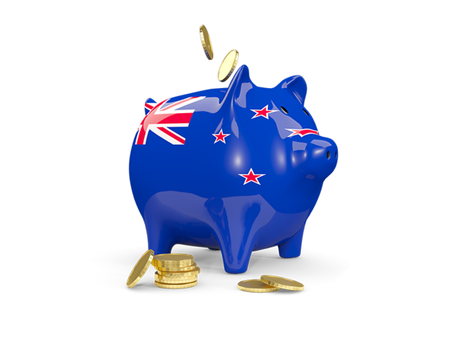 Piggy bank. Download flag icon of New Zealand at PNG format
