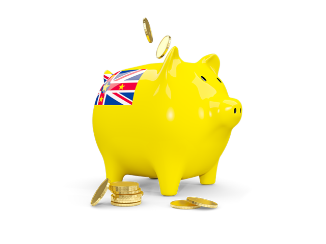 Piggy bank. Download flag icon of Niue at PNG format