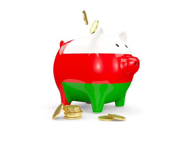 Piggy bank. Download flag icon of Oman at PNG format