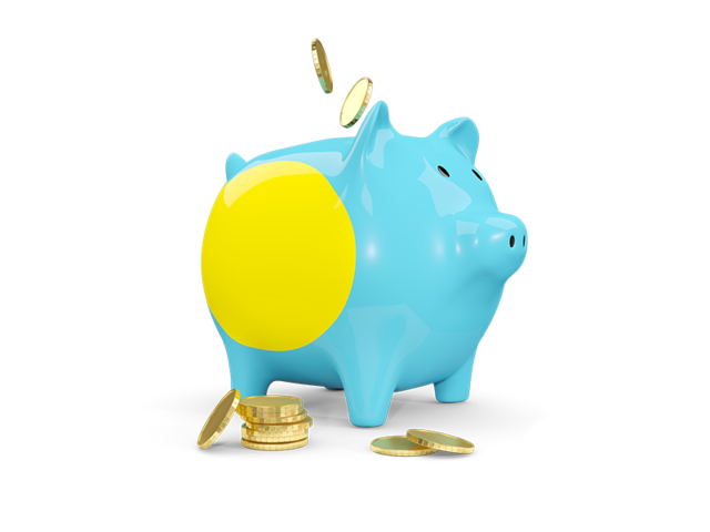 Piggy bank. Download flag icon of Palau at PNG format