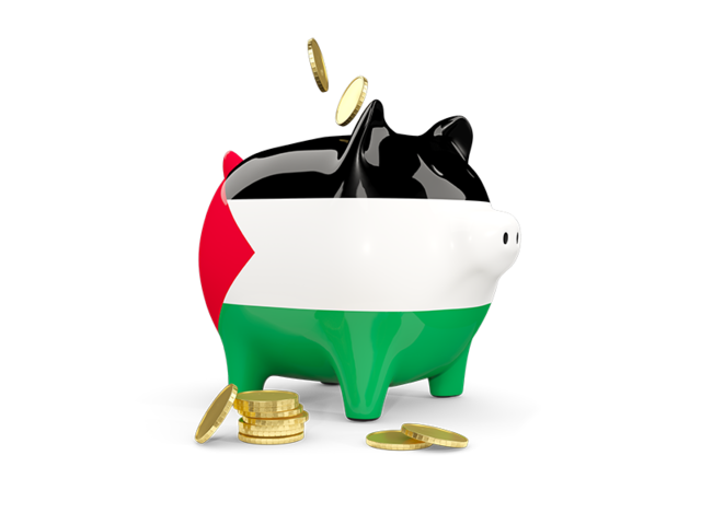 Piggy bank. Download flag icon of Palestinian territories at PNG format