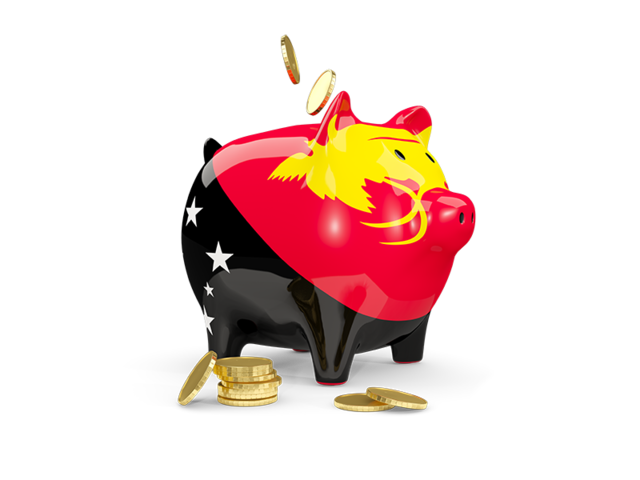 Piggy bank. Download flag icon of Papua New Guinea at PNG format