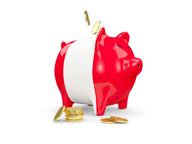 Piggy bank. Download flag icon of Peru at PNG format