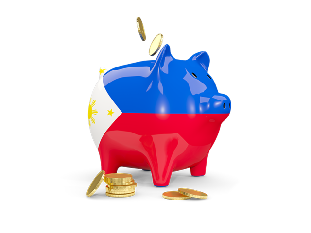 Piggy bank. Download flag icon of Philippines at PNG format