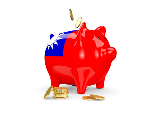 Piggy bank. Download flag icon of Taiwan at PNG format