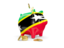 Saint Kitts and Nevis. Piggy bank. Download icon.