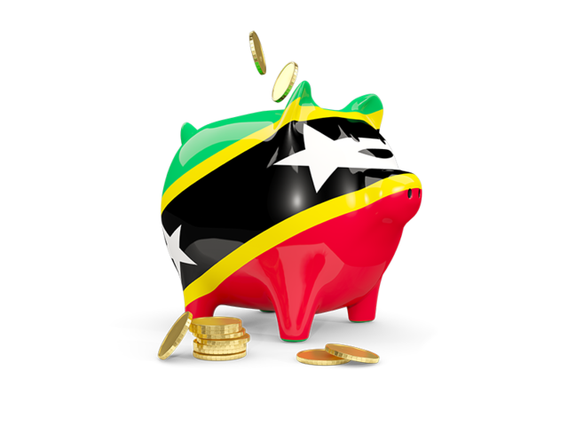 Piggy bank. Download flag icon of Saint Kitts and Nevis at PNG format