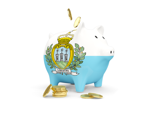 Piggy bank. Download flag icon of San Marino at PNG format