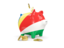 Seychelles. Piggy bank. Download icon.