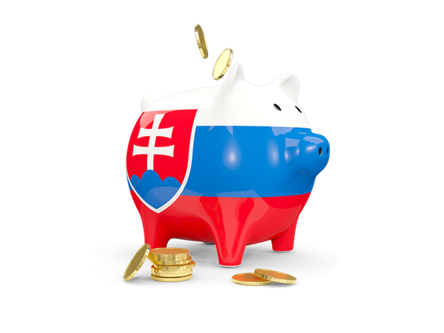 Piggy bank. Download flag icon of Slovakia at PNG format