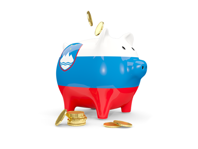 Piggy bank. Download flag icon of Slovenia at PNG format