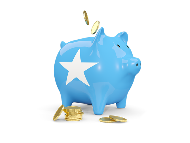 Piggy bank. Download flag icon of Somalia at PNG format