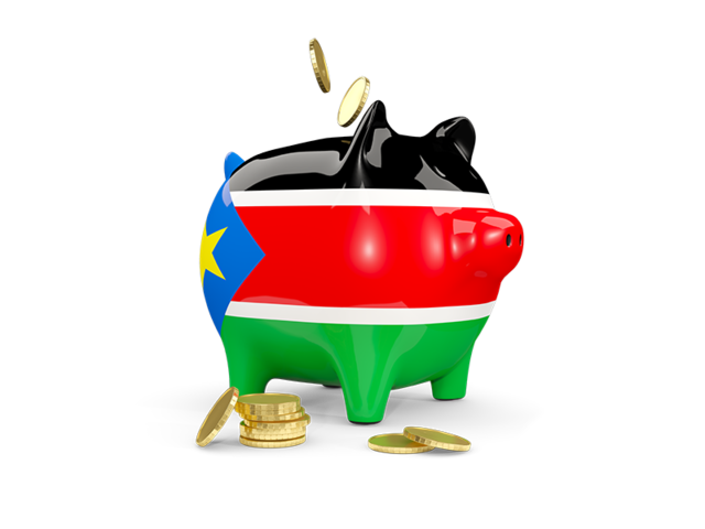 Piggy bank. Download flag icon of South Sudan at PNG format