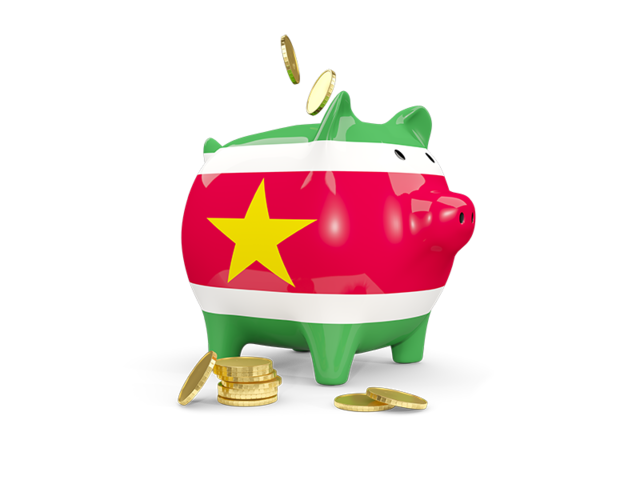 Piggy bank. Download flag icon of Suriname at PNG format