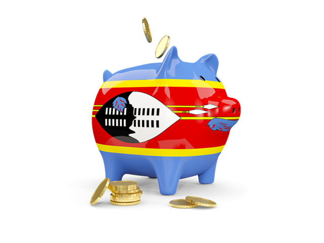 Piggy bank. Download flag icon of Swaziland at PNG format