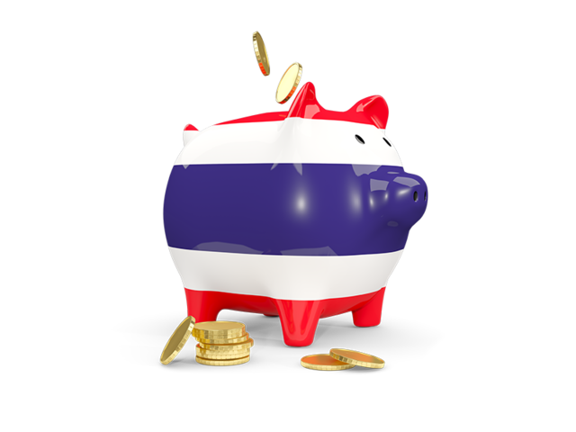 Piggy bank. Download flag icon of Thailand at PNG format