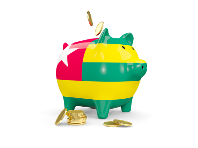Piggy bank. Download flag icon of Togo at PNG format