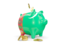 Turkmenistan. Piggy bank. Download icon.