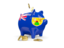 Turks and Caicos Islands. Piggy bank. Download icon.