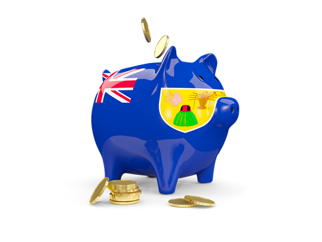 Piggy bank. Download flag icon of Turks and Caicos Islands at PNG format