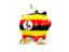 Uganda. Piggy bank. Download icon.