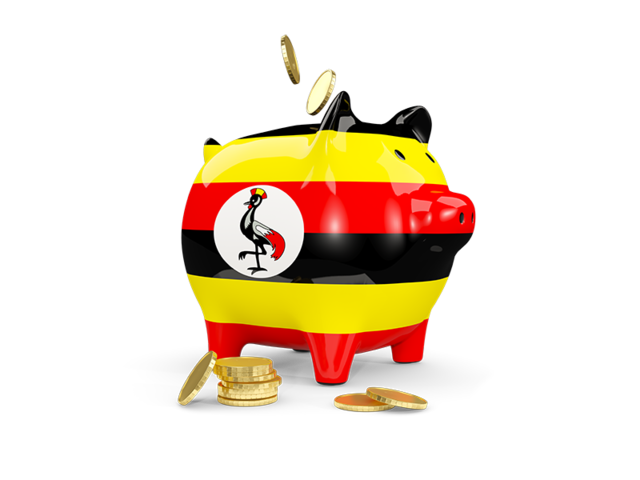 Piggy bank. Download flag icon of Uganda at PNG format