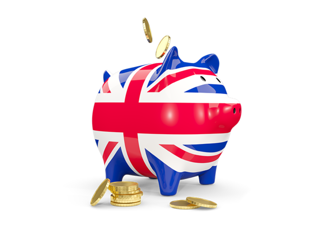 Piggy bank. Download flag icon of United Kingdom at PNG format